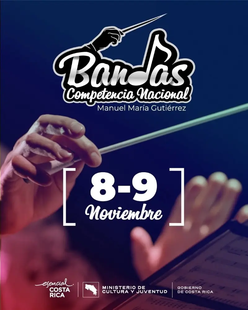 Que hacer hoy en Costa Rica: Encuentro nacional de bandas de concierto en Costa Rica los días 8 y 9 de noviembre.