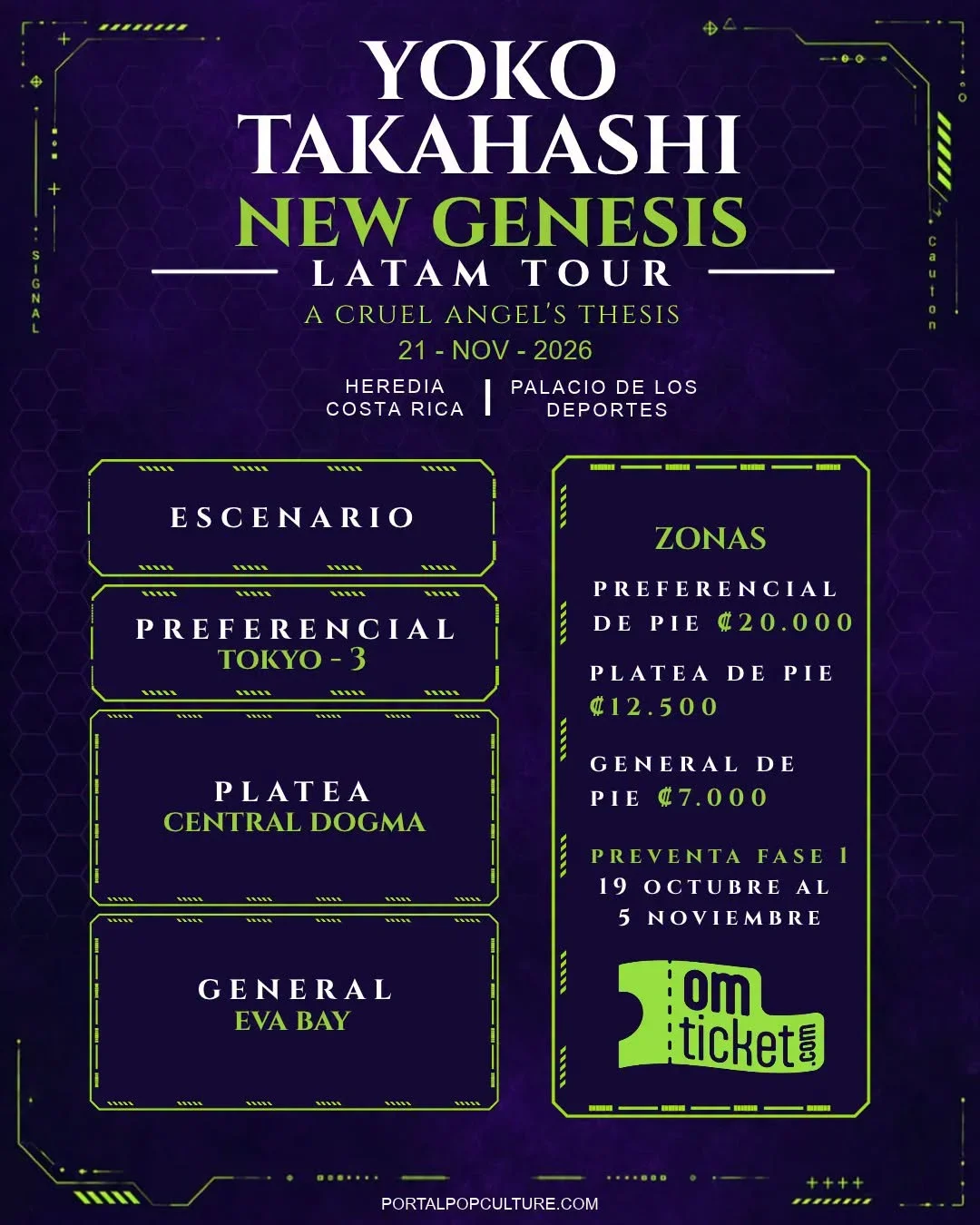 Yoko Takahashi New Genesis Latam Tour
