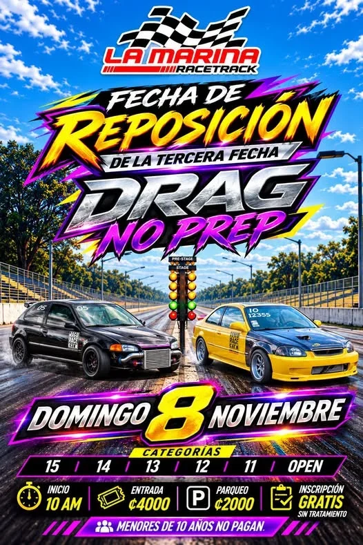 Fecha de Reposición de la Tercera Fecha Drag No Prep