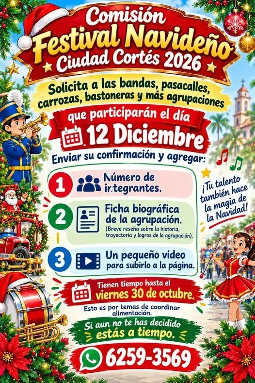 Comisión Festival Navideño Ciudad Cortés 2026