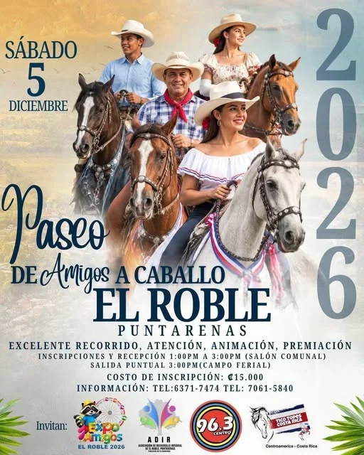Paseo de Amigos a Caballo El Roble Puntarenas