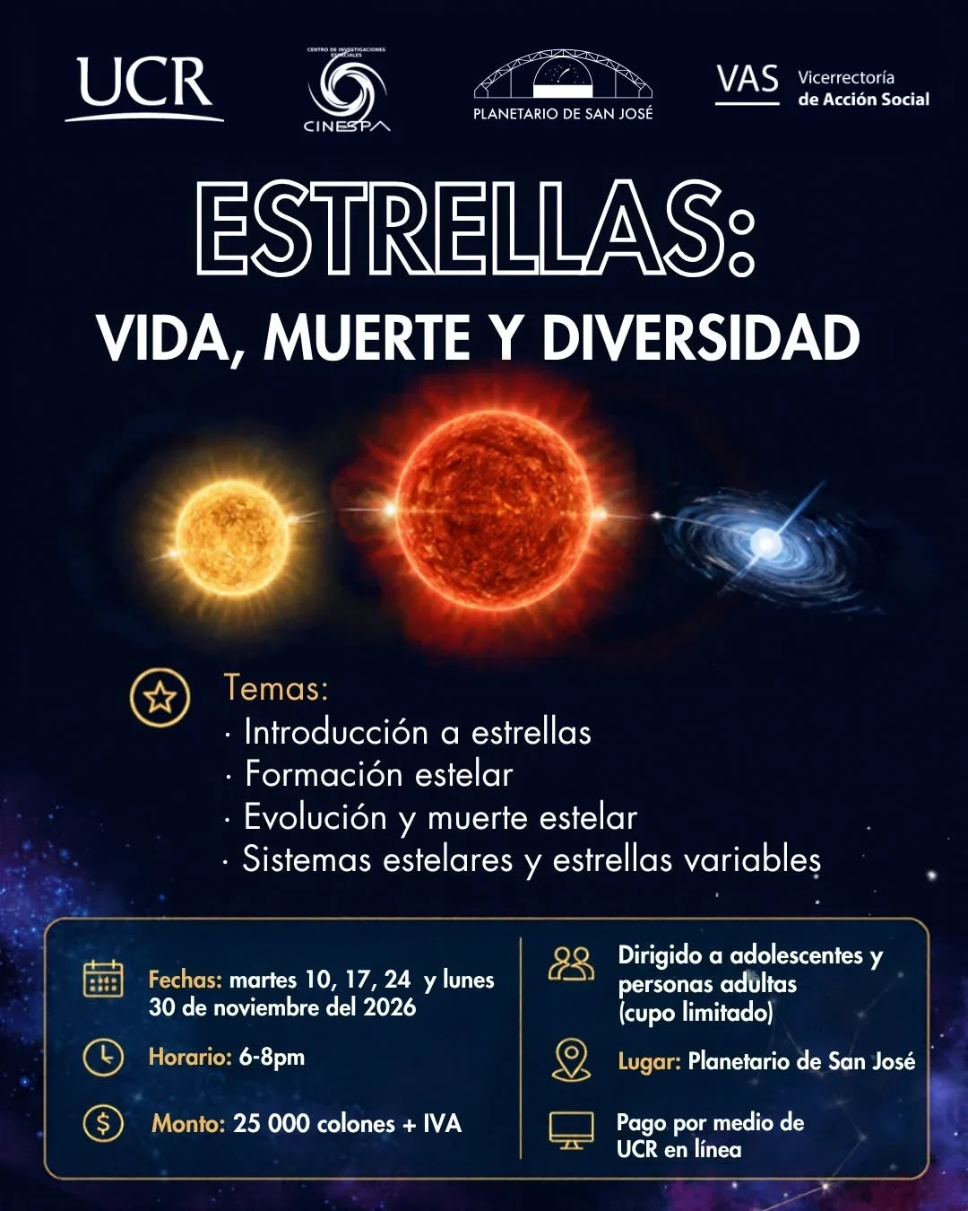 ESTRELLAS: VIDA, MUERTE Y DIVERSIDAD