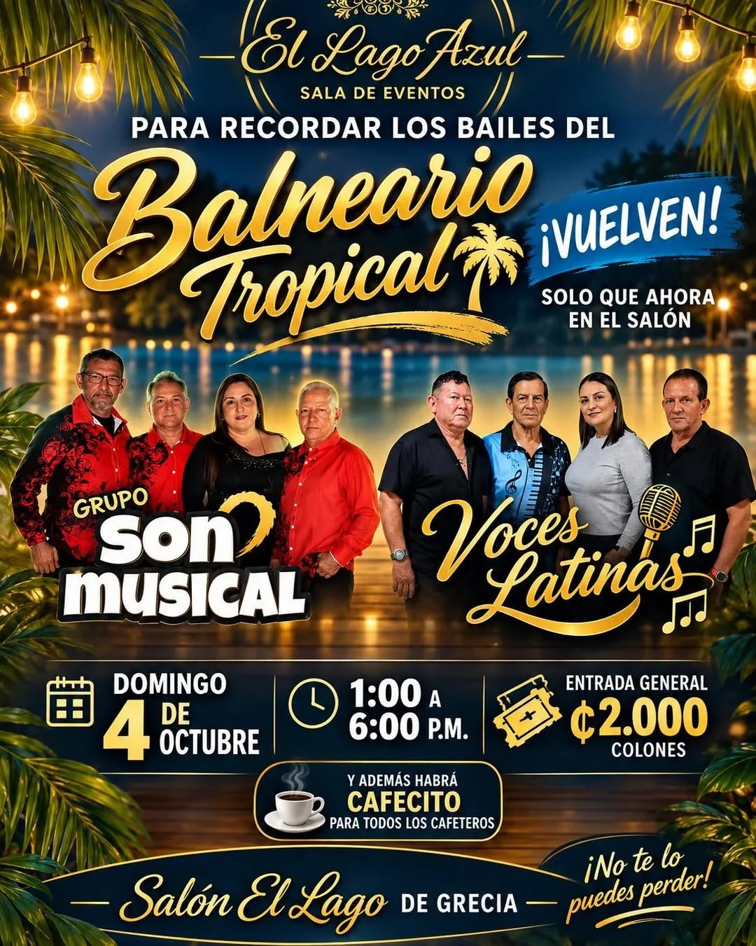 Para recordar los bailes del Balneario Tropical en Salón El Lago